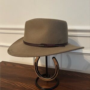 Stetson Brown Wide Brim Hat with Band